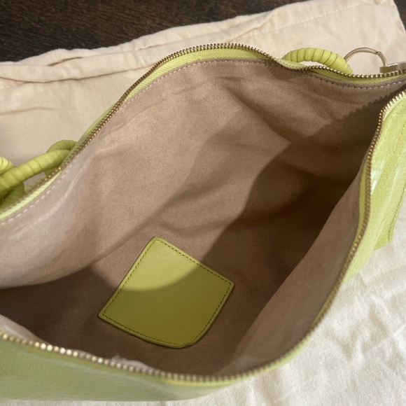 Cult Gaia Hera Ring Snake-Embossed Leather Shoulder Bag - Picture 9 of 9